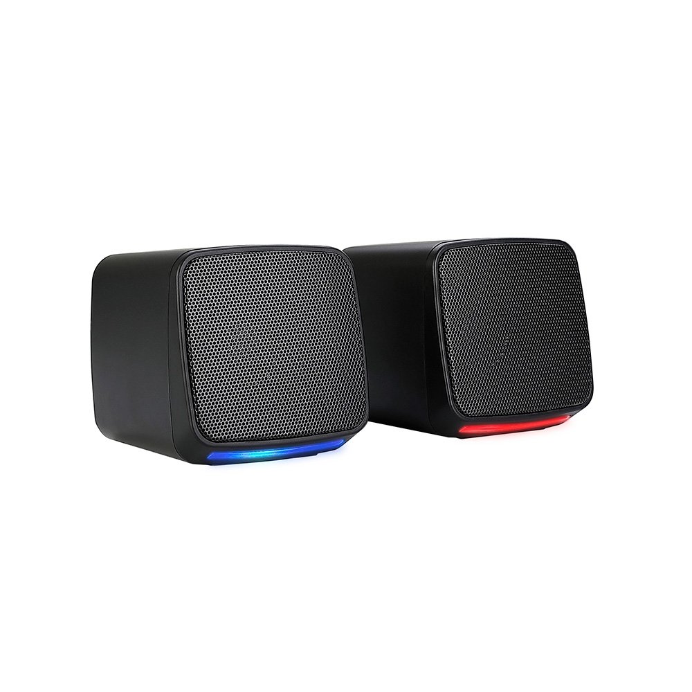 Caixa de Som Gamer Rise Mode Aura Sound S1, RGB Rainbow, 3W*2, Preto - RM-SP-01-RGB - view 4